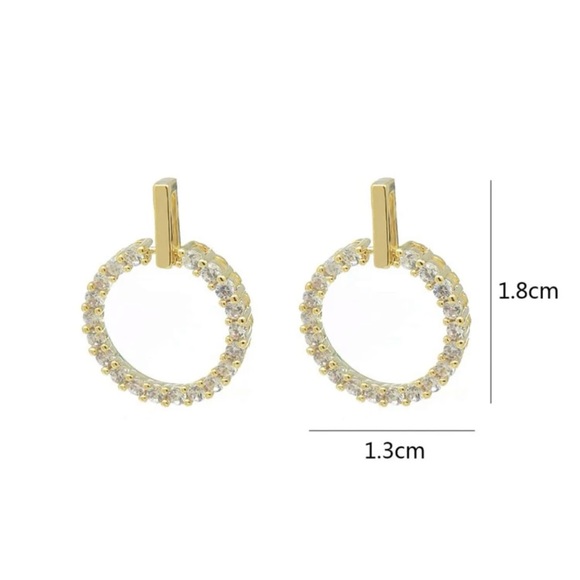 Cubic Zirconia Earrings - Picture 2 of 3